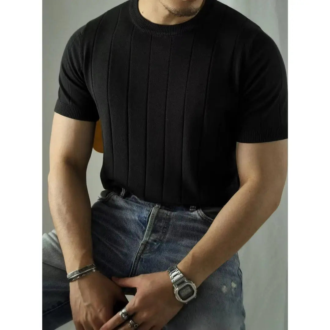 Slim fit herrepoloshirt med glidelås – Fabrizio