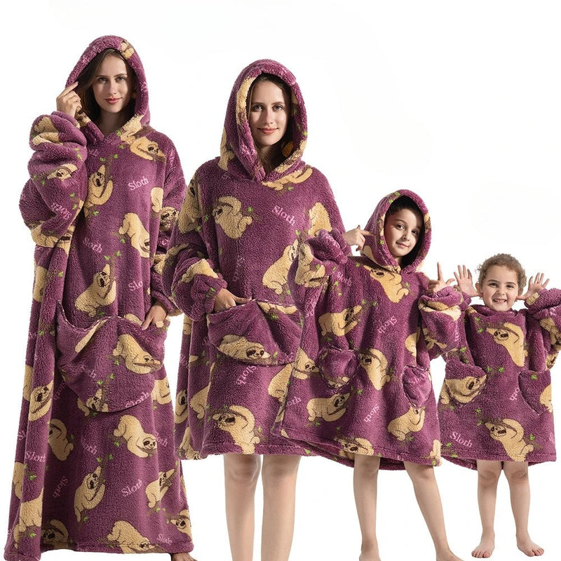 Kürbis Hoodie-Decke für Halloween Gemütlichkeit – SpookySnuggle