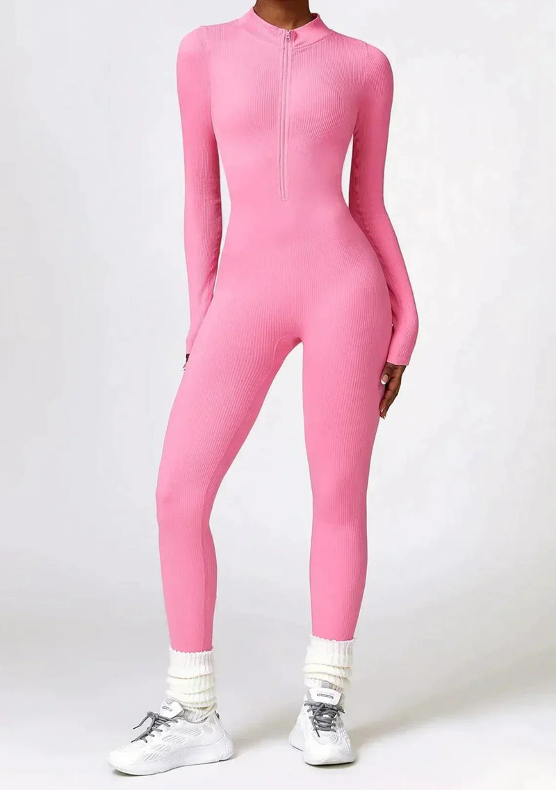 Luxurious full-body romper with long sleeves - Lisa
