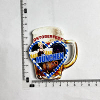 Refrigerator Magnet "Munich 3D" – Bavaria Magnet (1+1 Free) Oktoberfest 2025