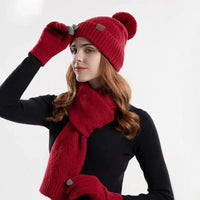 Trendy dame vinter beanie sæt - Lara