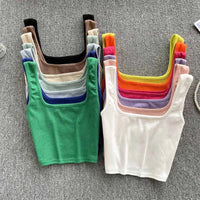 Seamless Crop Top in Solid Color – Zayra