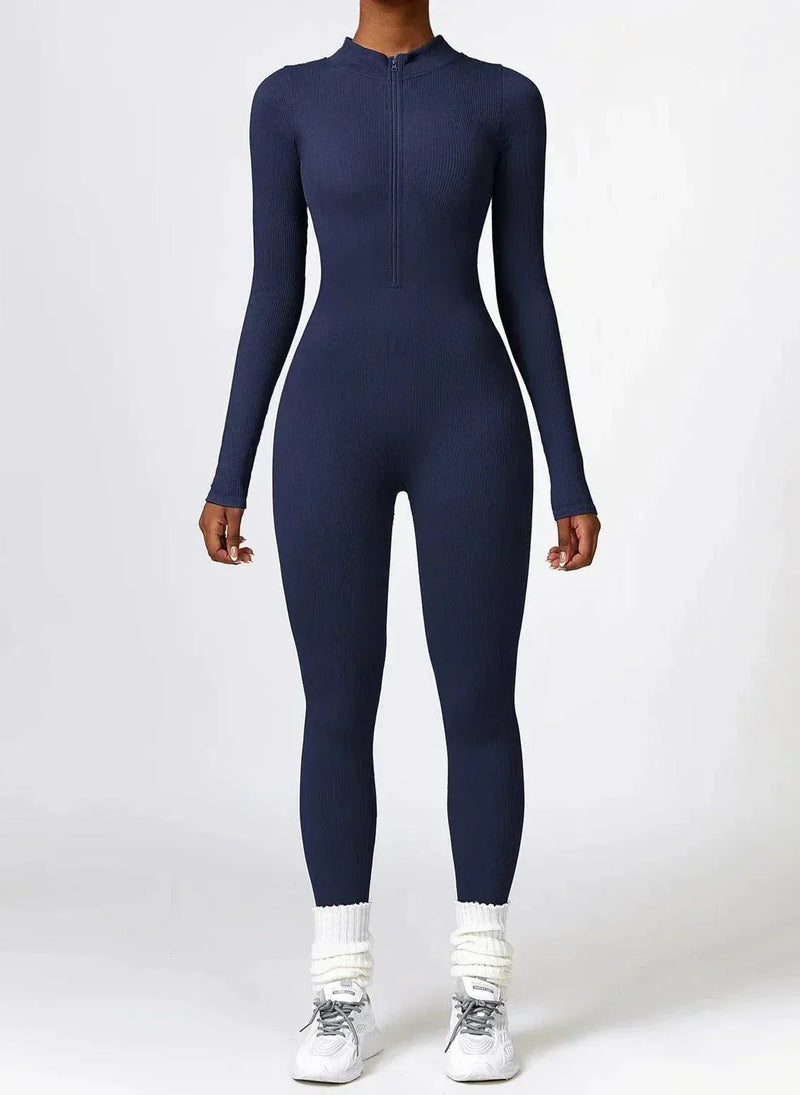 Luxurious full-body romper with long sleeves - Lisa