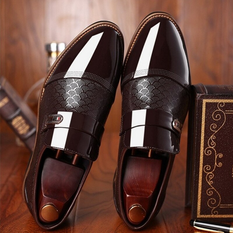 Stilfulde Skinnende Herresko - Hudson