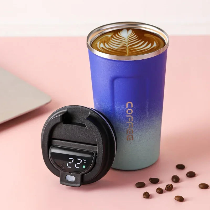 Vaso térmico de acero inoxidable con indicador de temperatura inteligente – TempMate