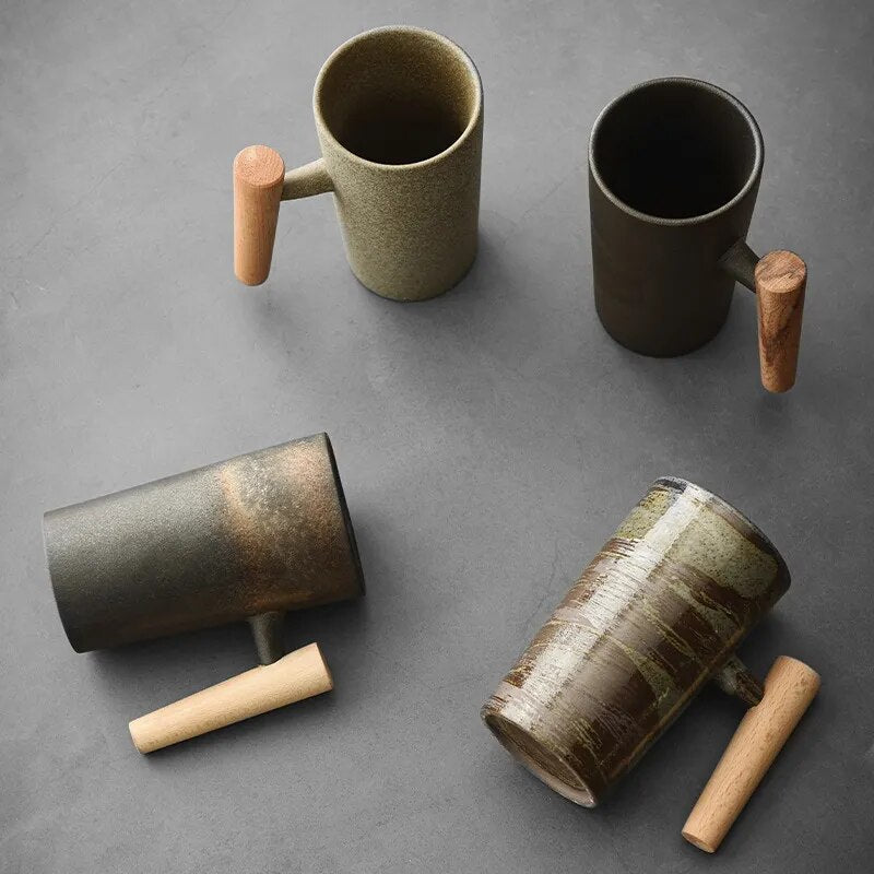 Nordisk latte-kop med jordforbundet design – NatureSip