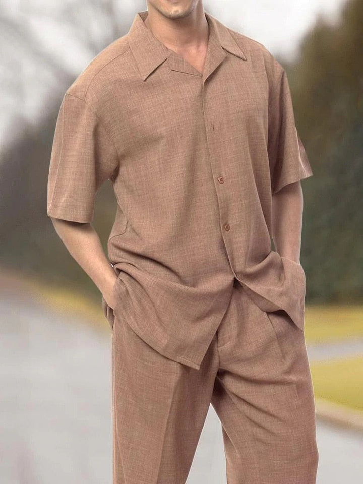 Stylisches Herren Zweiteiler-Set für warme Tage - SommerKlassiker