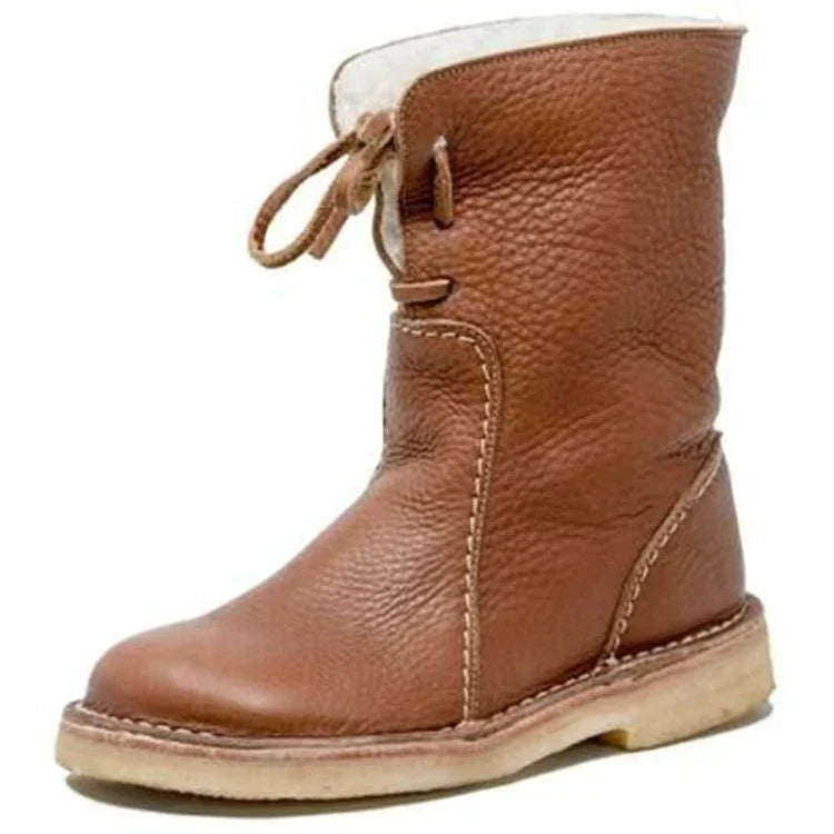Luksuriøse halv-høje foret damesstøvler - Sophia Hike Boot