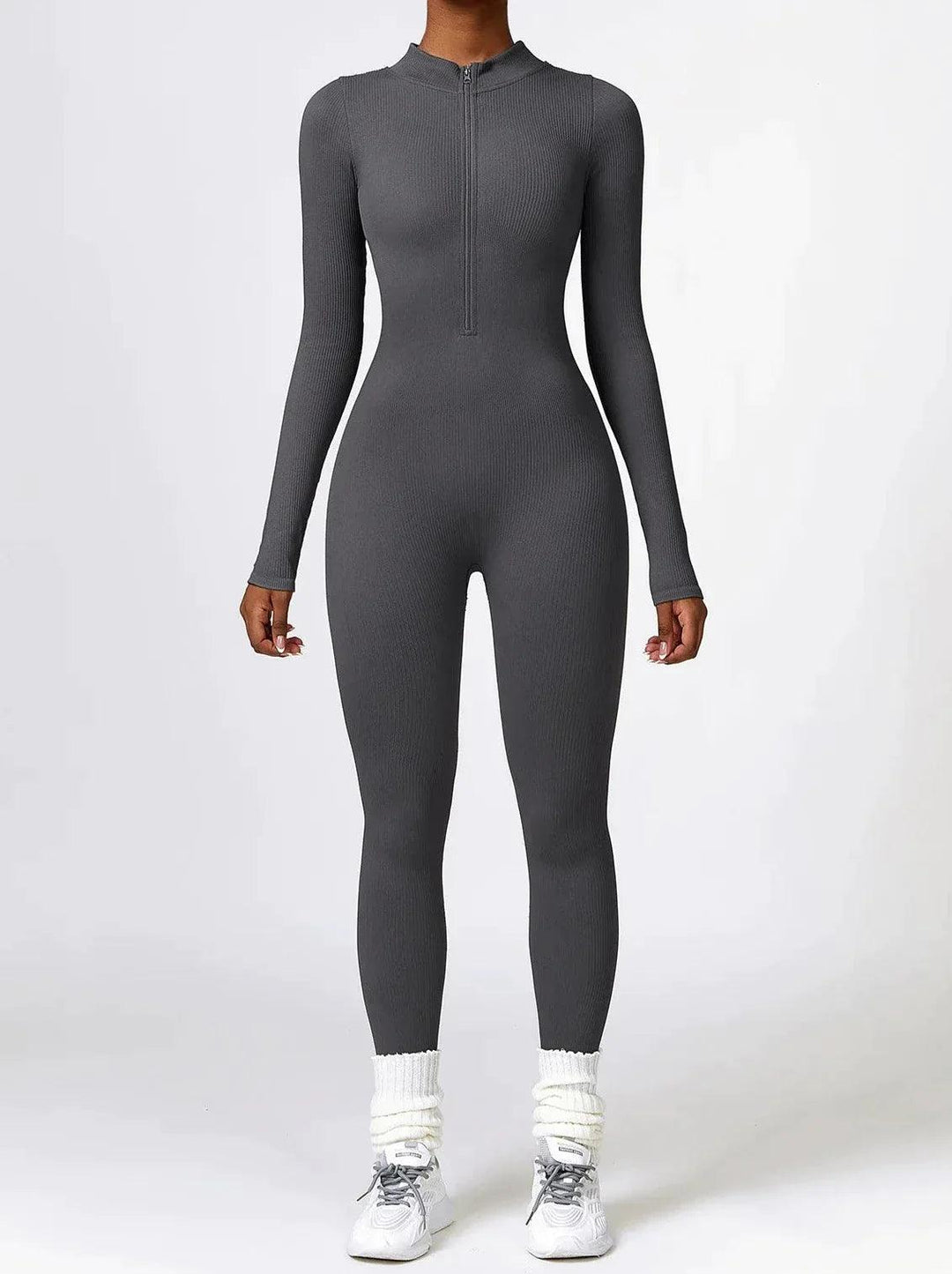 Luxurious full-body romper with long sleeves - Lisa