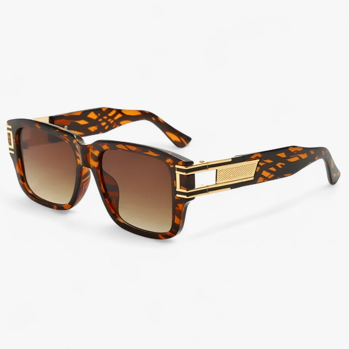 Vintage sunglasses with square frame & teardrop detail – Elvoir