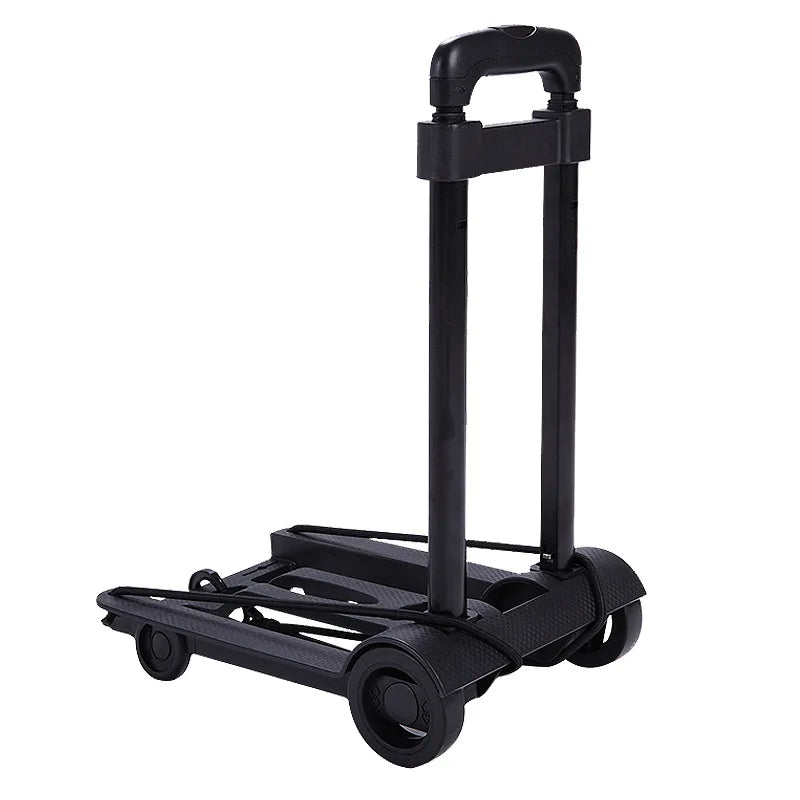 Faltbarer tragbarer Handwagen mit 2 oder 4 Rädern verstellbarem Zugstab – CarryFlex