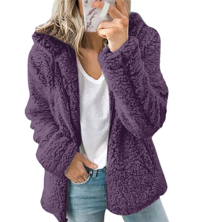 Dame Teddy-fleece-frakke – Liora