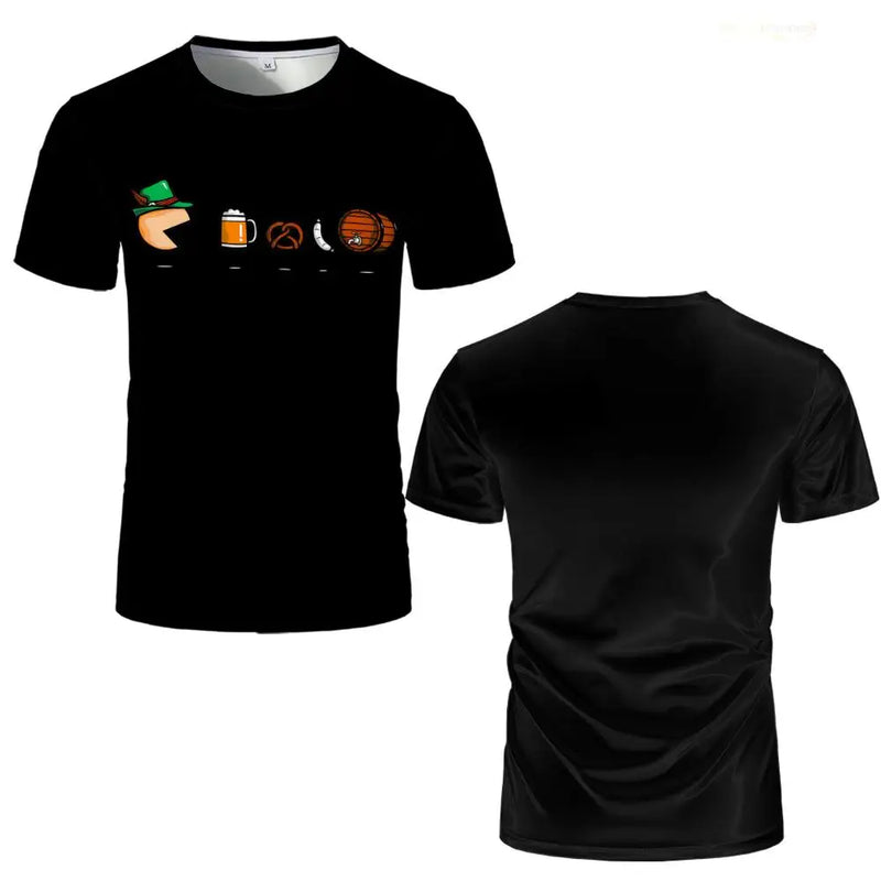 Oktoberfest T-Shirt with Cartoon Motifs – GaudiShirt Oktoberfest 2025