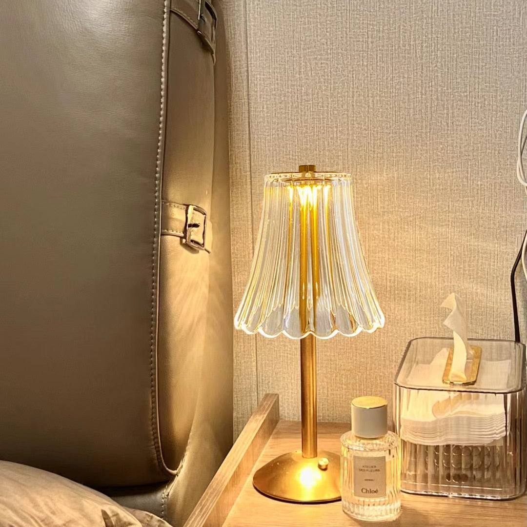 LED Retro bordlampe USB genopladelig - BrillianceGlow