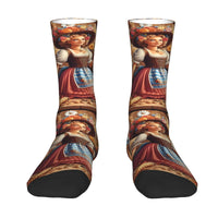 Sokker med Dirndl-print (2-pak) – Trachtensokker Oktoberfest 2025