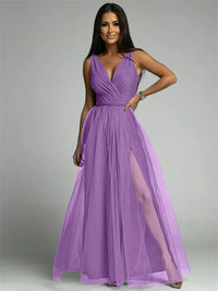 Stylish V-Neck Dress - Mindy