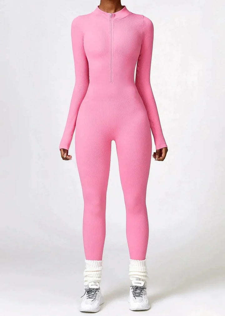 Luxurious full-body romper with long sleeves - Lisa