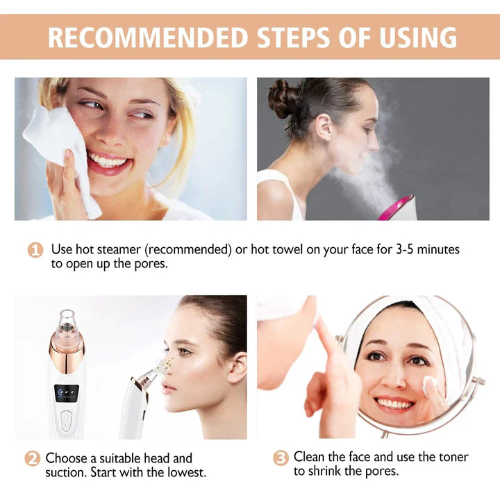 Electric Blackhead Remover and Facial Cleanser - ClearSkin Pro