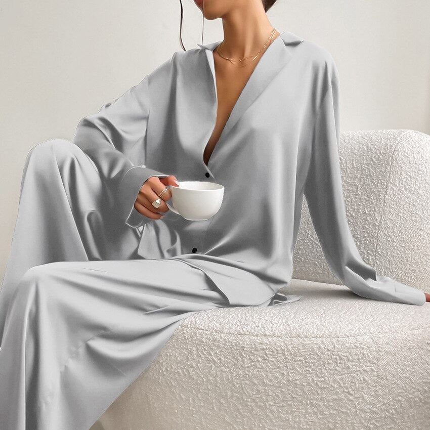 Satin Pajama Set – Isabella Autumn Magic Edition