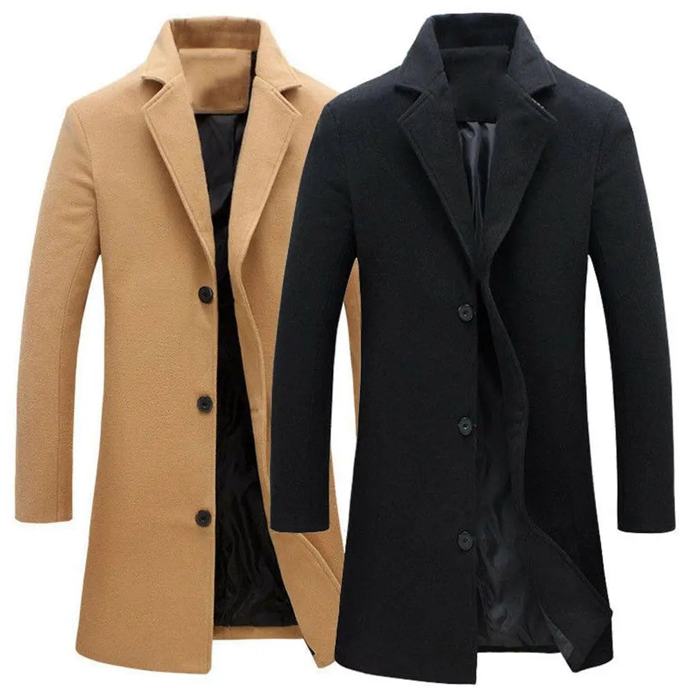 Abrigo de paño para hombre – otoño e invierno – Tomas