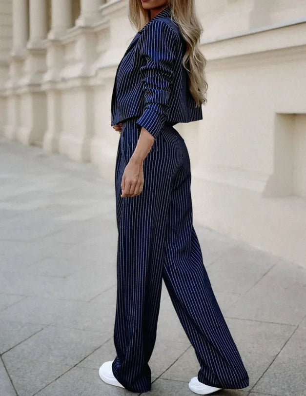Elegante y cómodo traje de pantalón para mujer – Camille