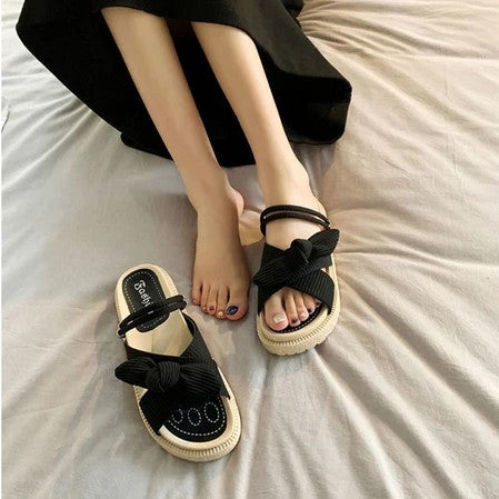 Espadrillesandaler med snøring - Sienna