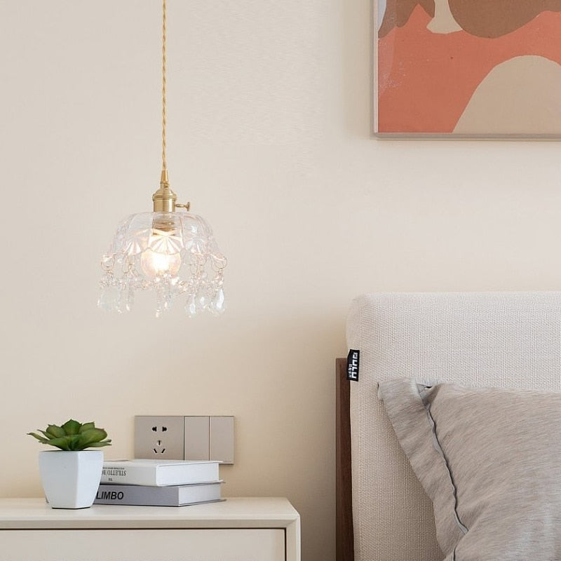 Stylish Crystal Pendant Lamp – Elara