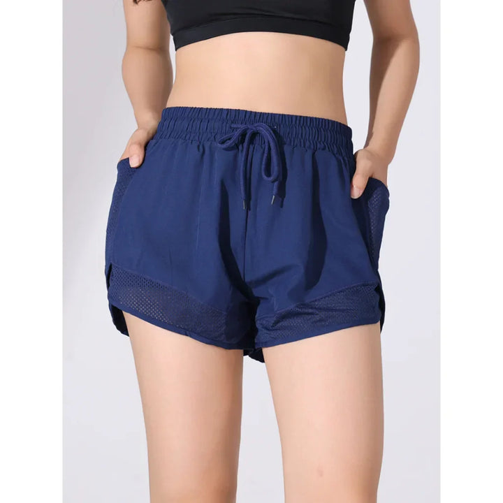 Breathable & Quick-Drying High-Waist Fitness Shorts for Women – Mira