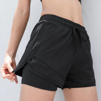 Breathable & Quick-Drying High-Waist Fitness Shorts for Women – Mira