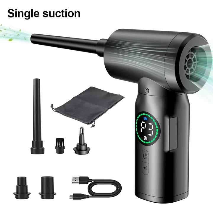 Aspiradora y soplador de aire comprimido portátil 2 en 1 con luz LED (7500mAh) - AirMaster