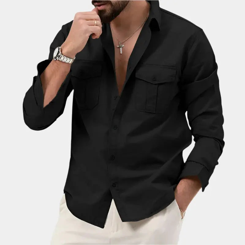 Vintage Herren Langarmhemd – Vincent