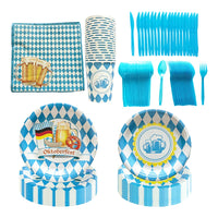 Set de vajilla desechable para fiesta con diseño Oktoberfest – Paquete Prost Oktoberfest 2025