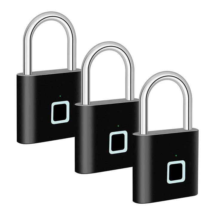 Smart-Fingerabdruck-Vorhängeschloss mit USB-Ladung und wasserdichtem Design – Titan