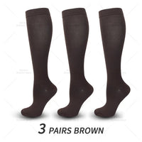 3 Pairs of Knee-High Compression Socks - FitSupport