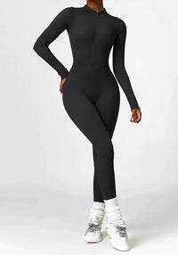 Luxurious full-body romper with long sleeves - Lisa