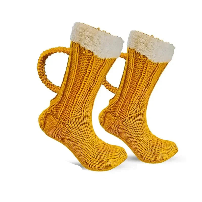 Unisex sokker i ølkrus-design – SchaumSocken Oktoberfest 2025