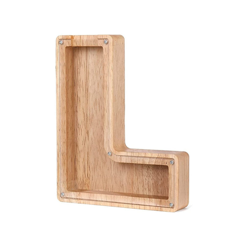Wooden Alphabet Piggy Bank - LetterSaver