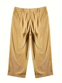 Women's corduroy pants with high waist and straight cut – Elvira