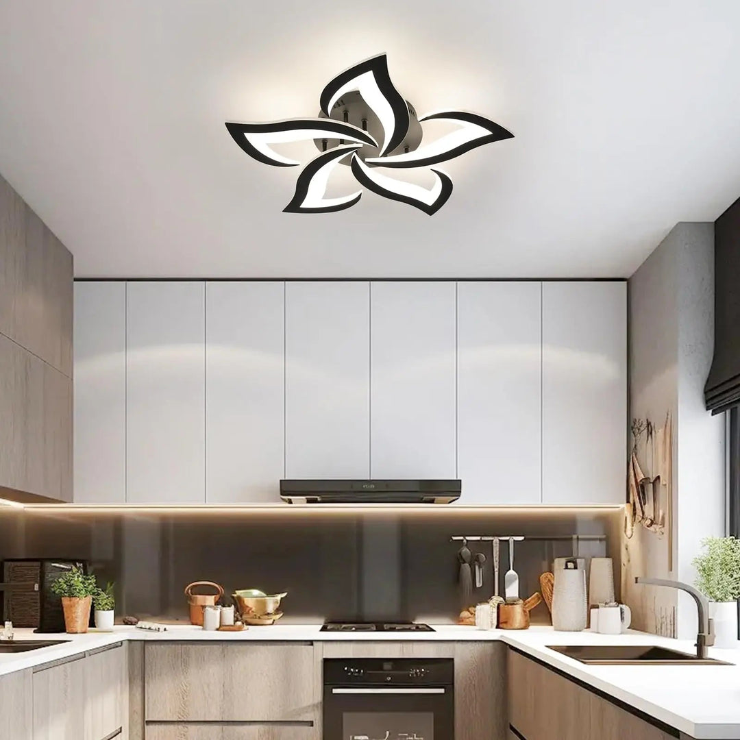Modern Acrylic Chandelier with Remote Control - Lunora