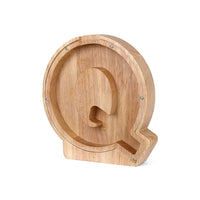 Wooden Alphabet Piggy Bank - LetterSaver