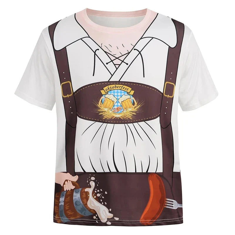 T-skjorte i lederhosen-stil – WiesnSkjorte Oktoberfest 2025