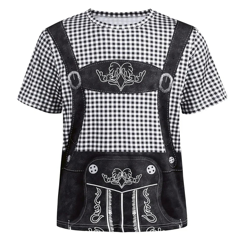 T-skjorte i lederhosen-stil – WiesnSkjorte Oktoberfest 2025