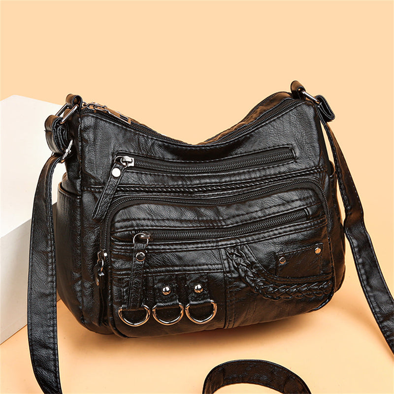 Bolso de mano vintage de cuero para mujer – Isabella