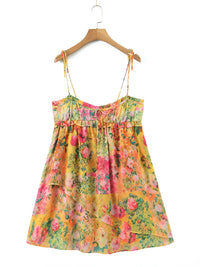 Rückenfreies Bohème-Minikleid mit Blumendruck – Juliette