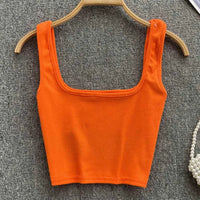 Seamless Crop Top in Solid Color – Zayra