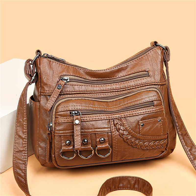 Bolso de mano vintage de cuero para mujer – Isabella
