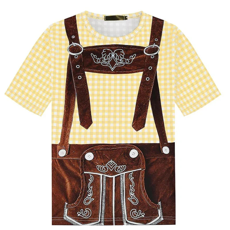 T-skjorte i lederhosen-stil – WiesnSkjorte Oktoberfest 2025