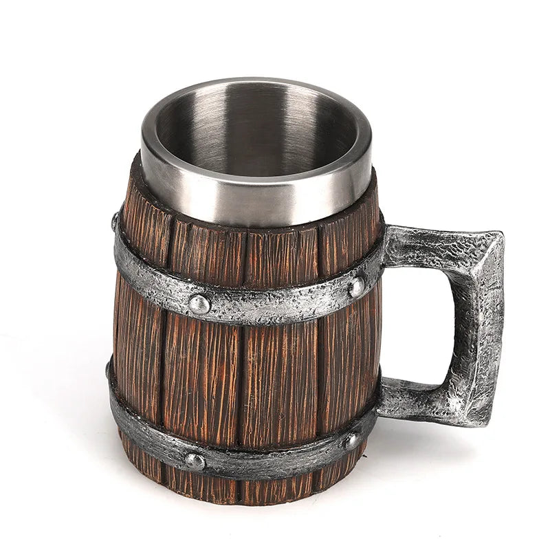 Wooden Beer Mug with Stainless Steel Insert (600 ml) – OakMug Oktoberfest 2025