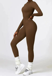 Luxurious full-body romper with long sleeves - Lisa