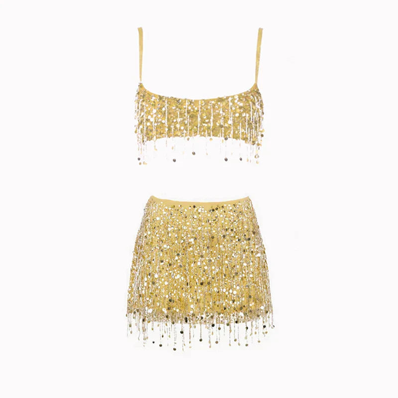 Sequin Tassel Bikini Set – Riviera